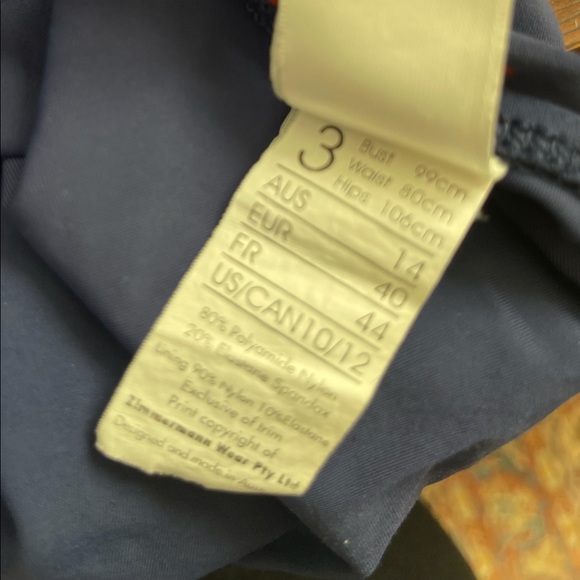 Zimmermann Navy And Red Polka Dot Tankini - Picture 8 of 8